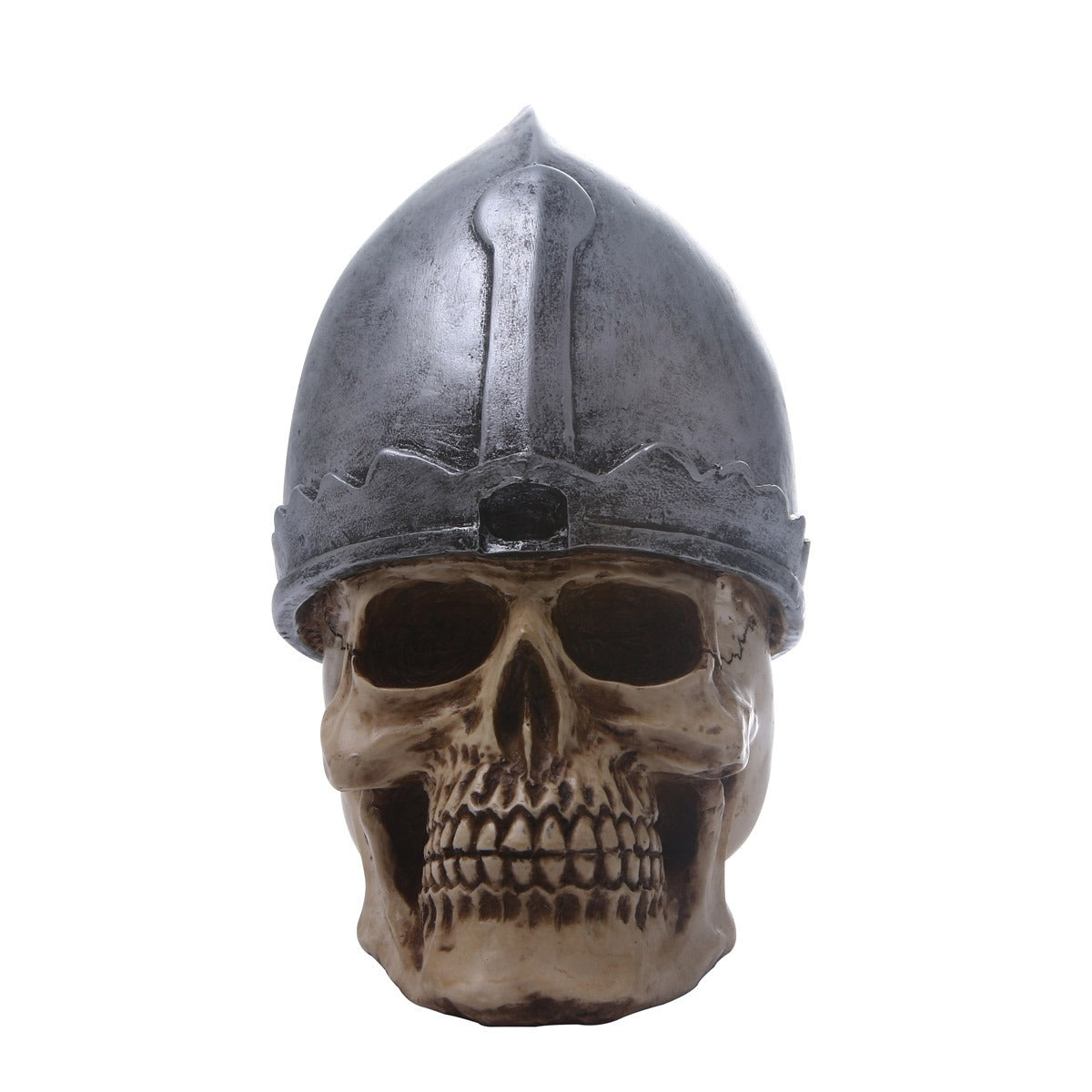 Samurai Skull Sculpture for Dramatic Warrior Decor