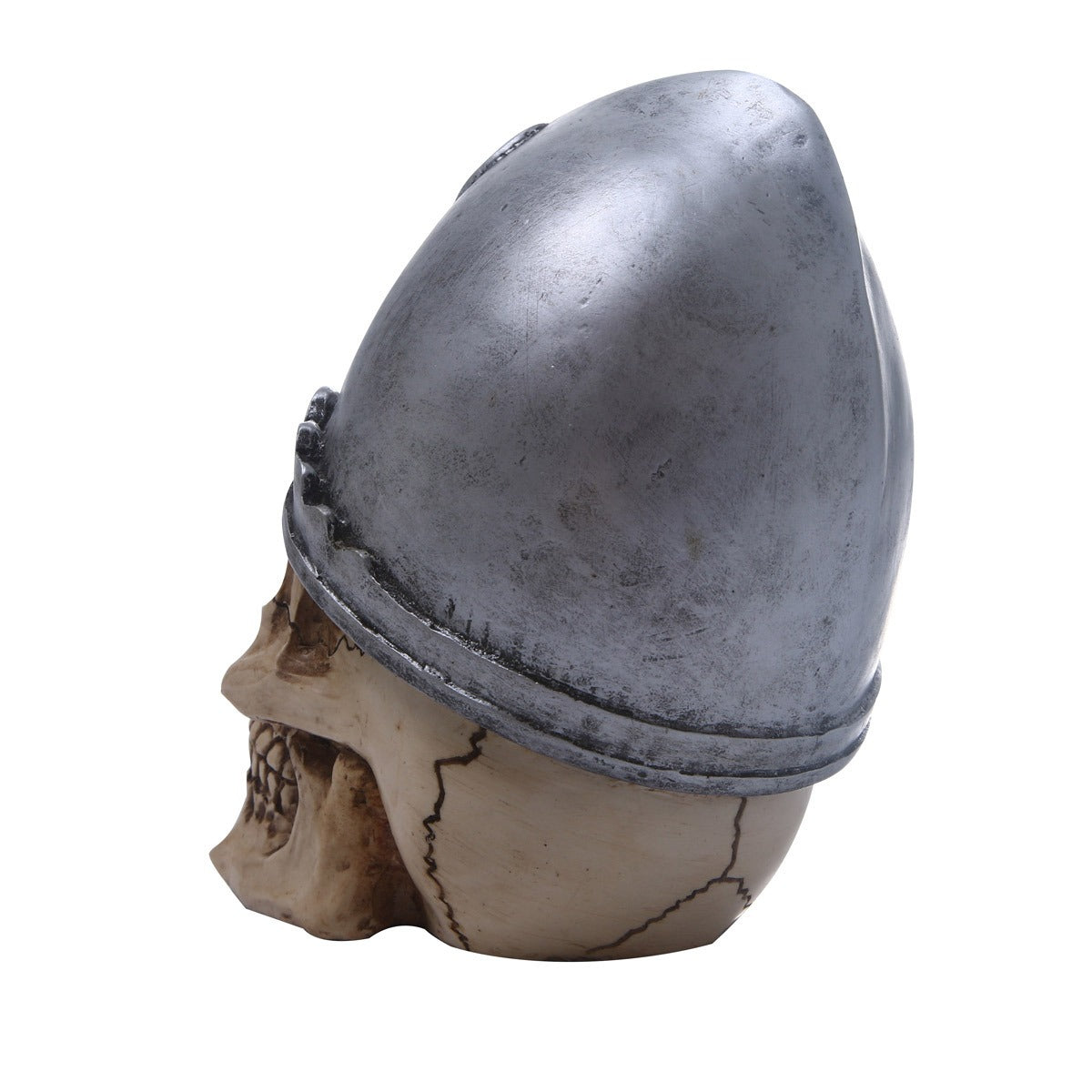 Samurai Skull Sculpture for Dramatic Warrior Decor