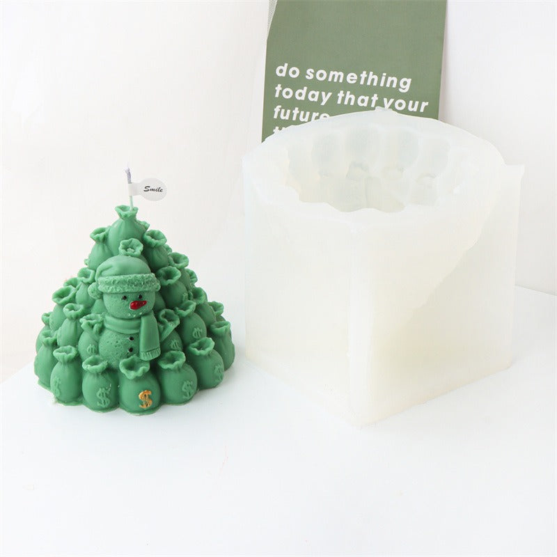 Santa Money Bag Candle Mold for Christmas DIY Candles