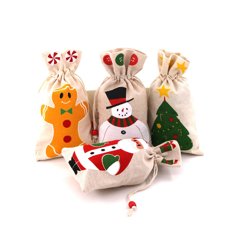 Christmas Gift Bags for Small Treats, Reusable Set