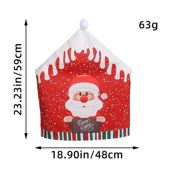 Christmas Chair Covers, 3-Piece Festive Character Set