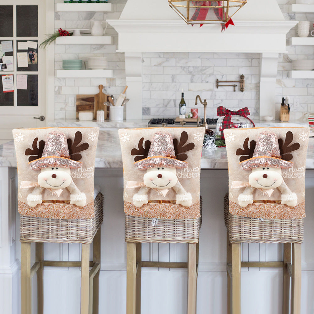 Santa Chair Covers for a Sparkling Christmas Table
