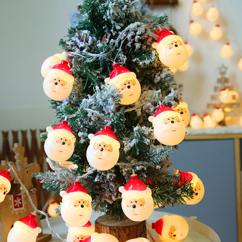 Santa Claus LED Christmas Lights String for Tree & Mantel