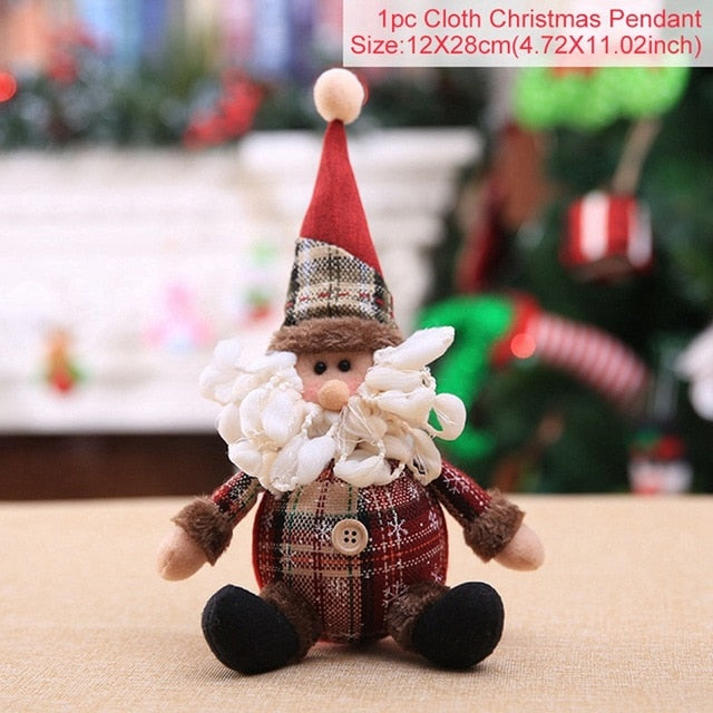 Plush Christmas Ornaments for Cozy Holiday Displays