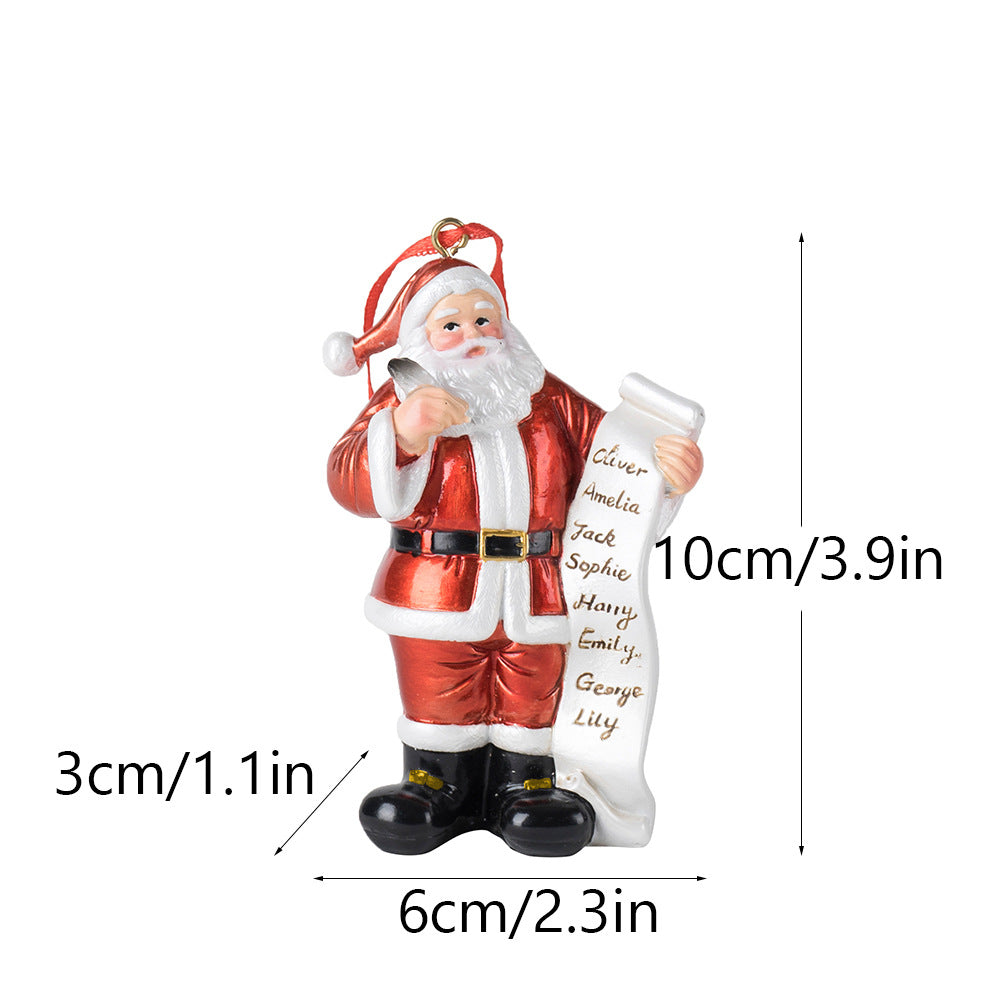 Santa Claus Christmas Pendant Ornament for Festive Trees