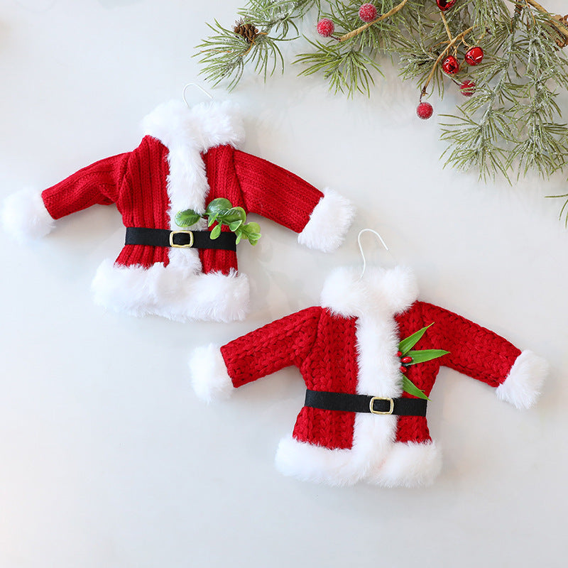 Knitted Santa Ornament for Cozy Christmas Tree Decor
