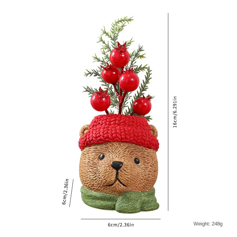 Christmas Figurines Set: Whimsical Tabletop Decor Display