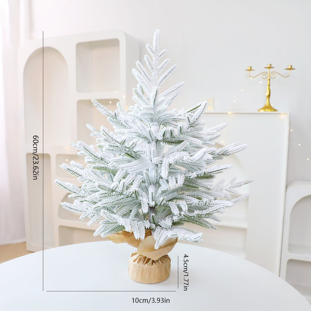 60cm PE Desktop Christmas Tree for Hotel & Retail Display