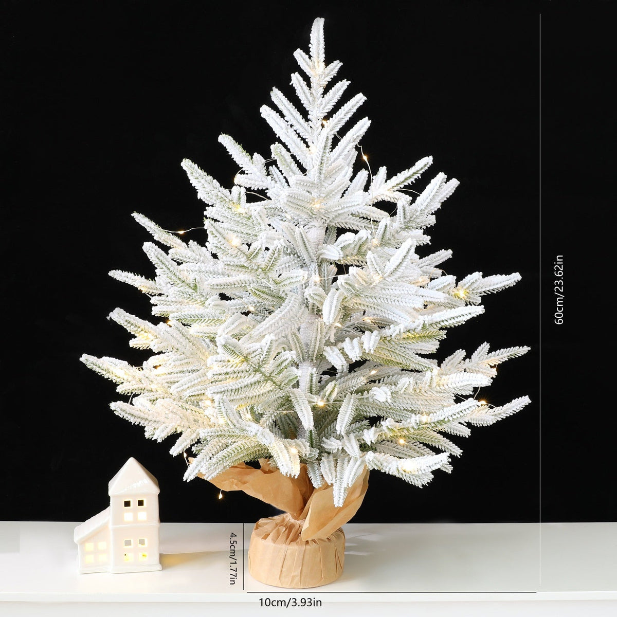 60cm PE Desktop Christmas Tree for Hotel & Retail Display