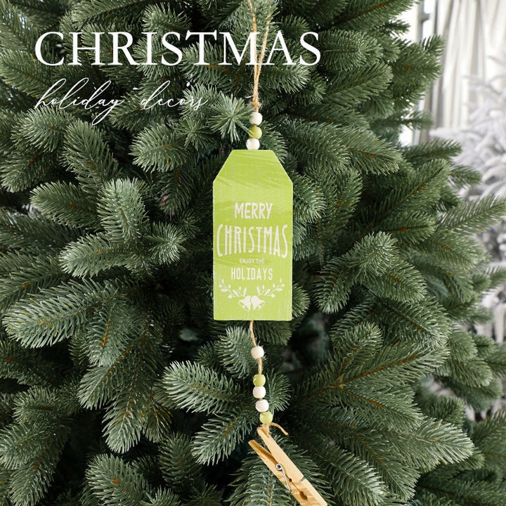 Wooden Christmas Tree Ornament for Rustic Nordic Charm