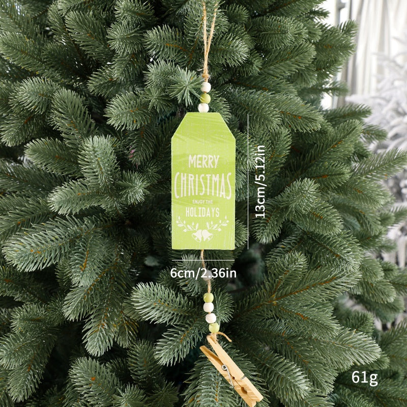 Wooden Christmas Tree Ornament for Rustic Nordic Charm