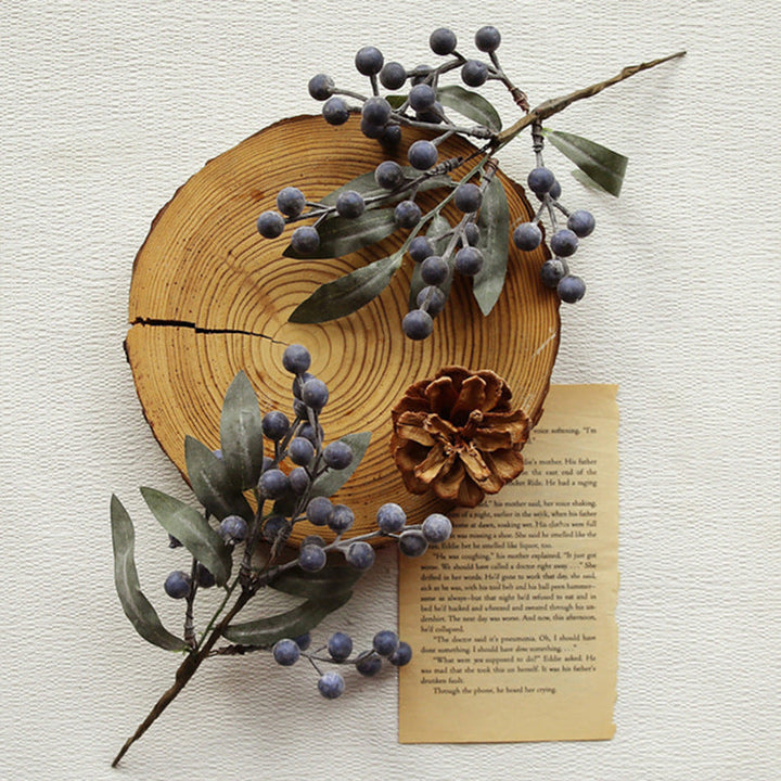 Artificial Berry Branches for Rustic Christmas Decor