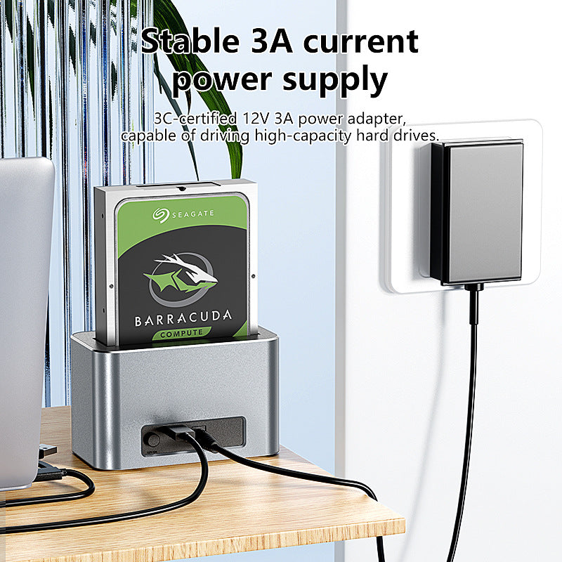 USB 3.0 Hard Drive Dock for 2.5 and 3.5-inch SATA/SAS