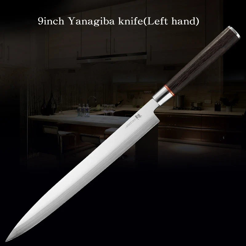 Hand-Sanded Yanagiba Sashimi Knife for Thin Fish Cuts