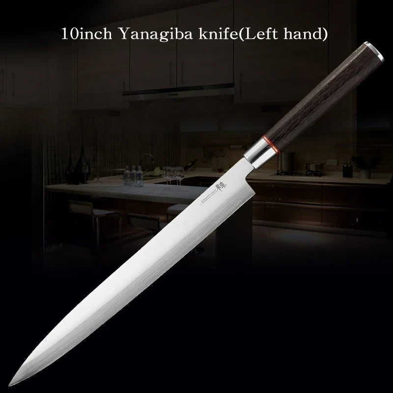 Hand-Sanded Yanagiba Sashimi Knife for Thin Fish Cuts
