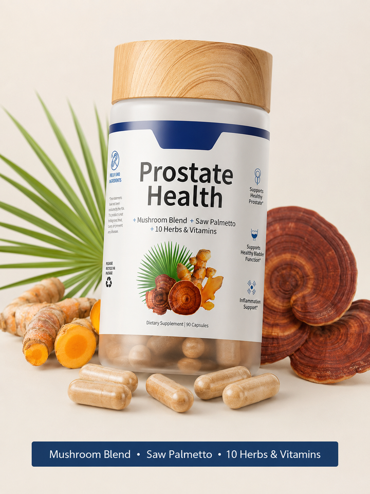 Saw Palmetto Prostate Complex — 90 Capsules with Mushroom
