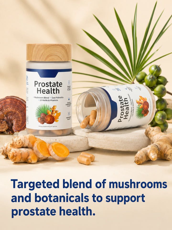 Saw Palmetto Prostate Complex — 90 Capsules with Mushroom