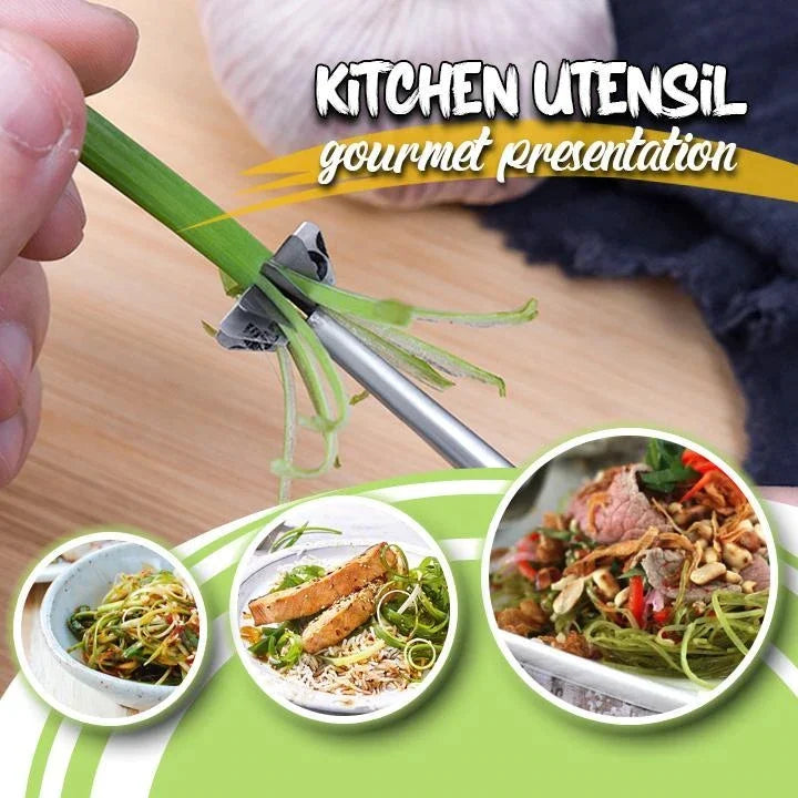 Scallion Cutter Stainless Steel Green Onion Shredder