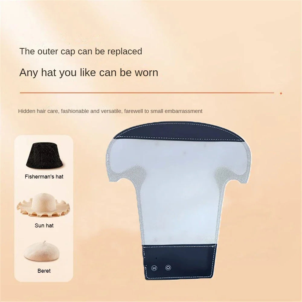 Red Light Scalp Hair Growth Cap With Three-Band LED
