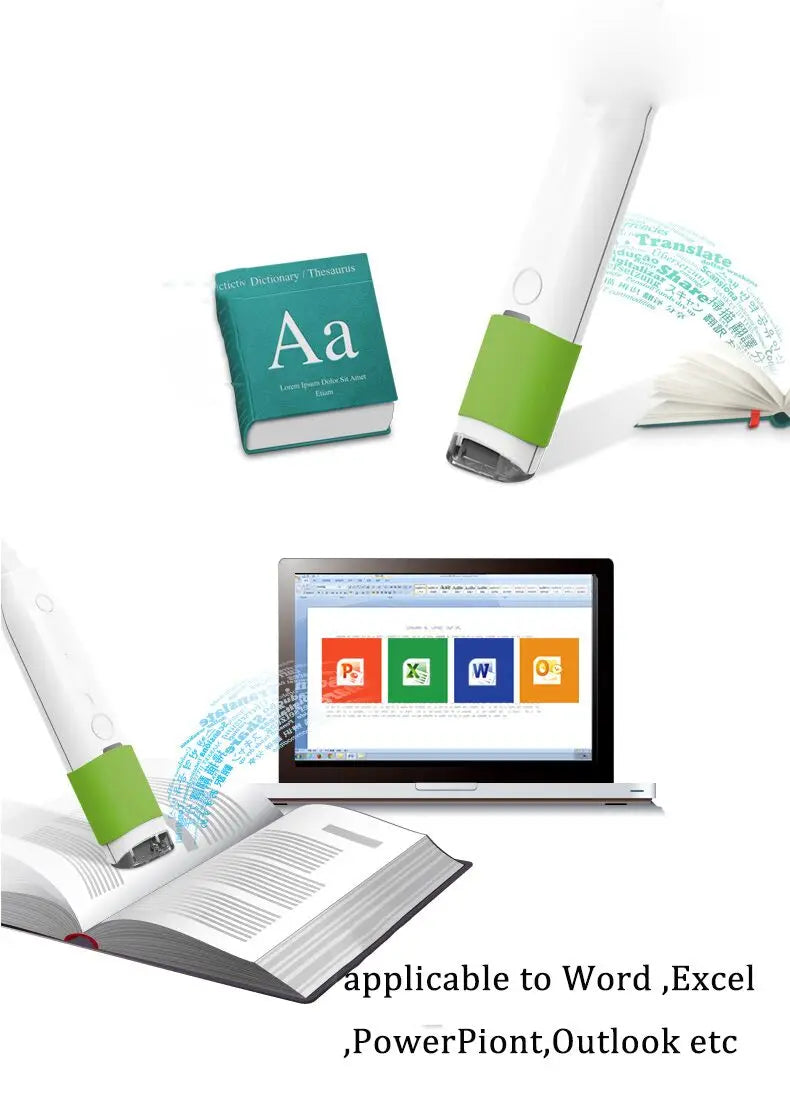 Handheld Text Scanner Pen with 20+ Language Translation