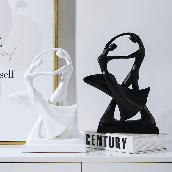 Abstract Black Sculpture for Modern Minimalist Home Decor