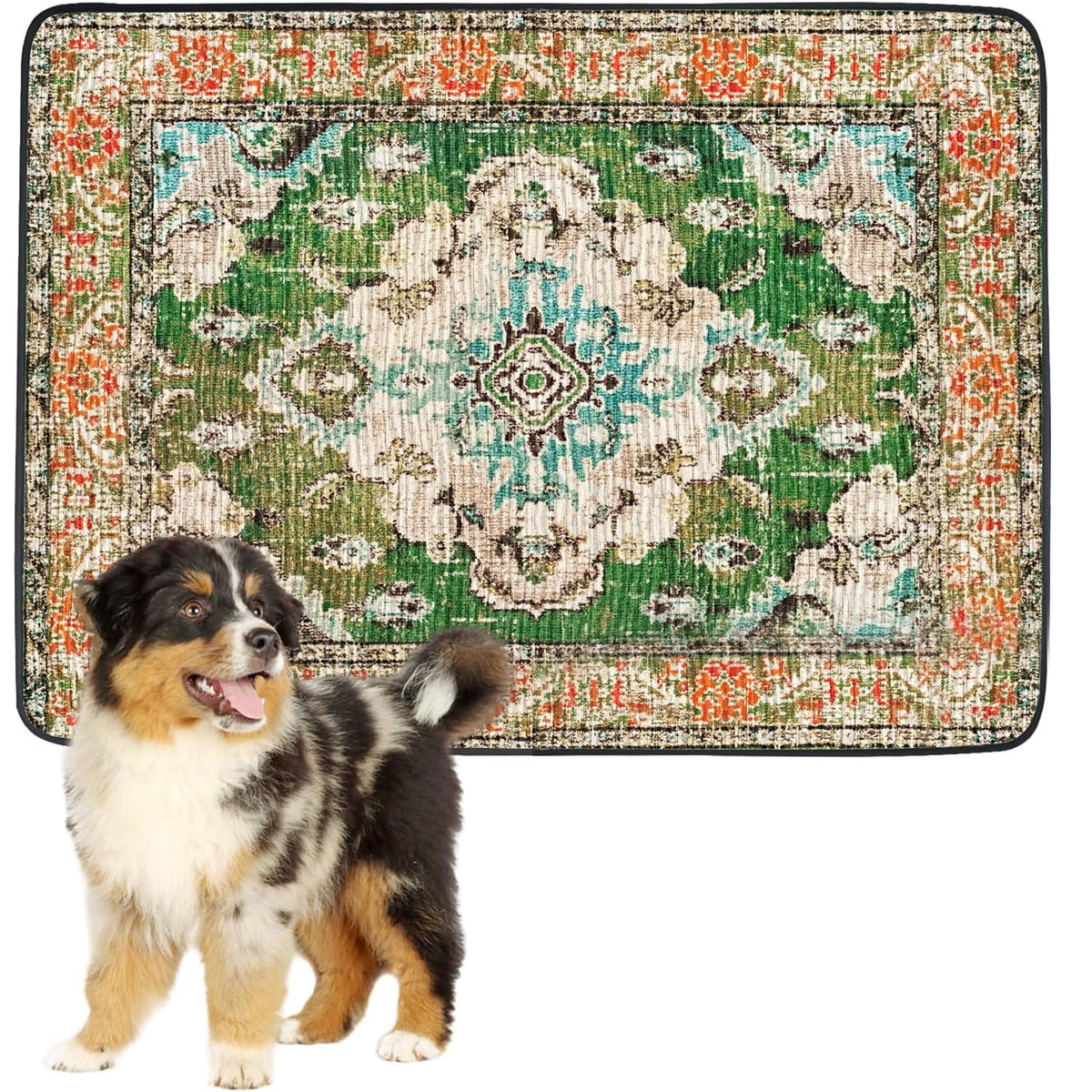 Decorative Pet Mat for Dogs & Cats | Easy-Care Comfort