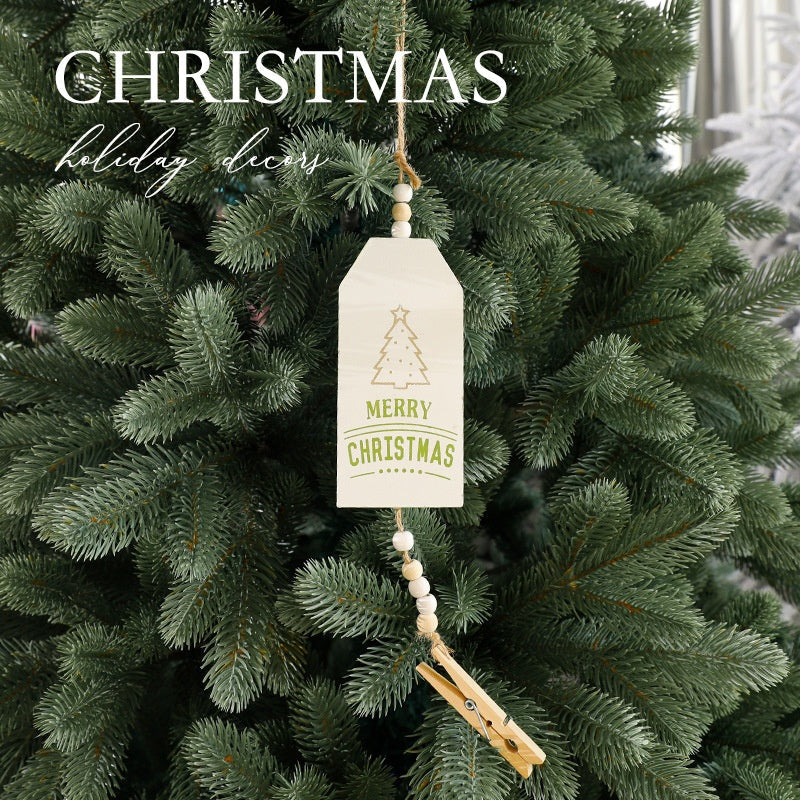 Scandinavian Wooden Christmas Ornament Rustic Charm
