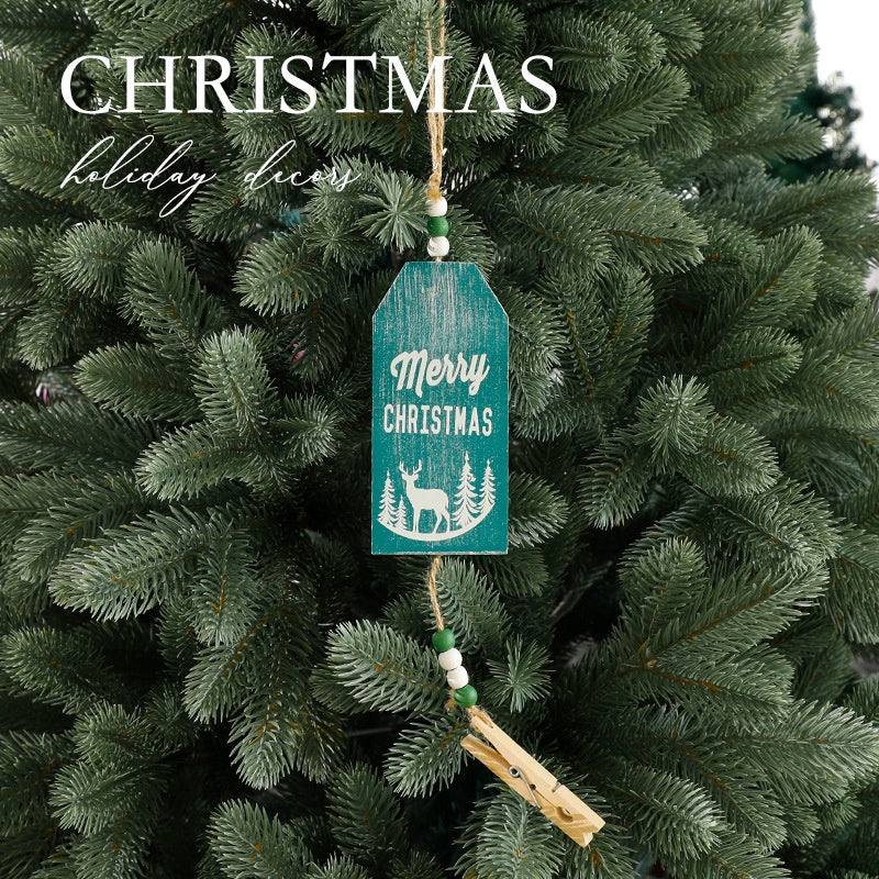 Scandinavian Wooden Christmas Ornament Rustic Charm