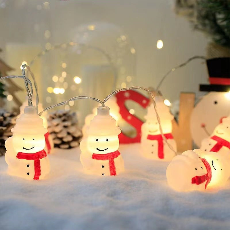 Colorful Ski Snowman Christmas LED String Lights for Trees