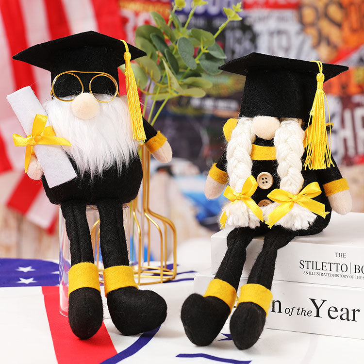 Graduation Mascot Plush Dolls for School Display Decor