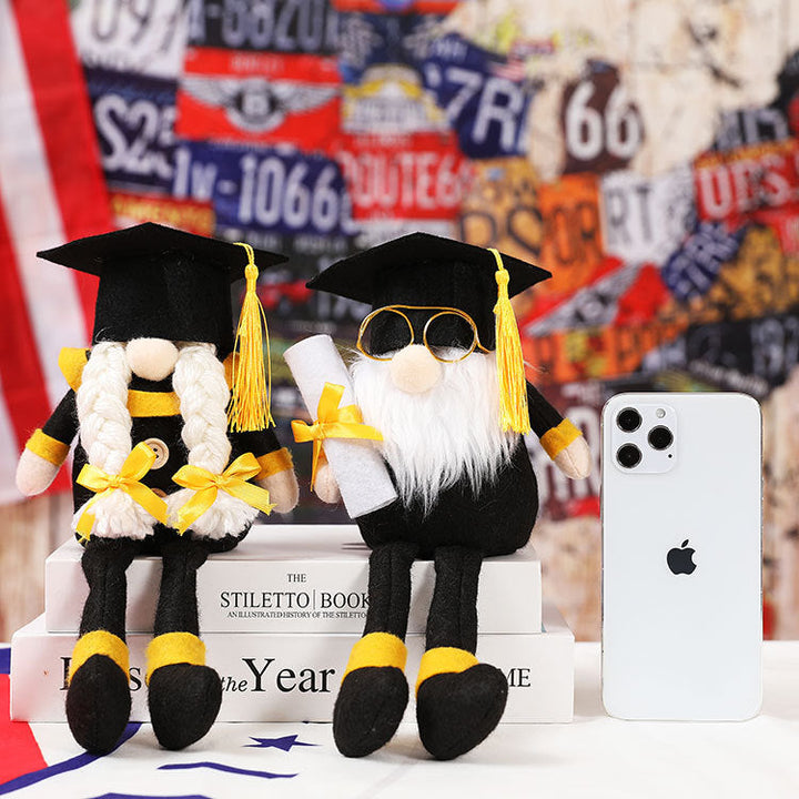 Graduation Mascot Plush Dolls for School Display Decor
