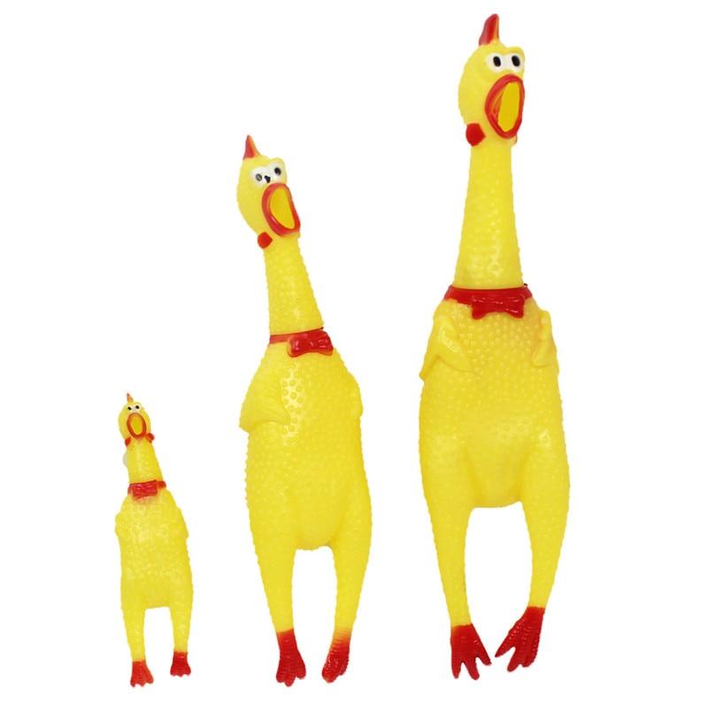 Squeaky Chicken Dog Toy for Fetch and Chew Sessions