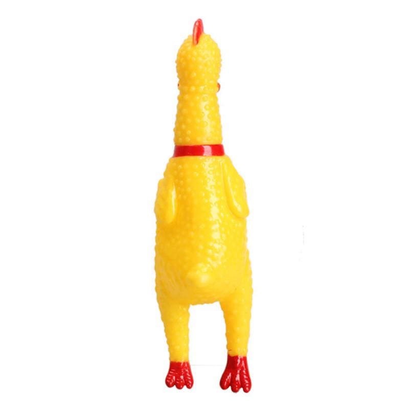 Squeaky Chicken Dog Toy for Fetch and Chew Sessions