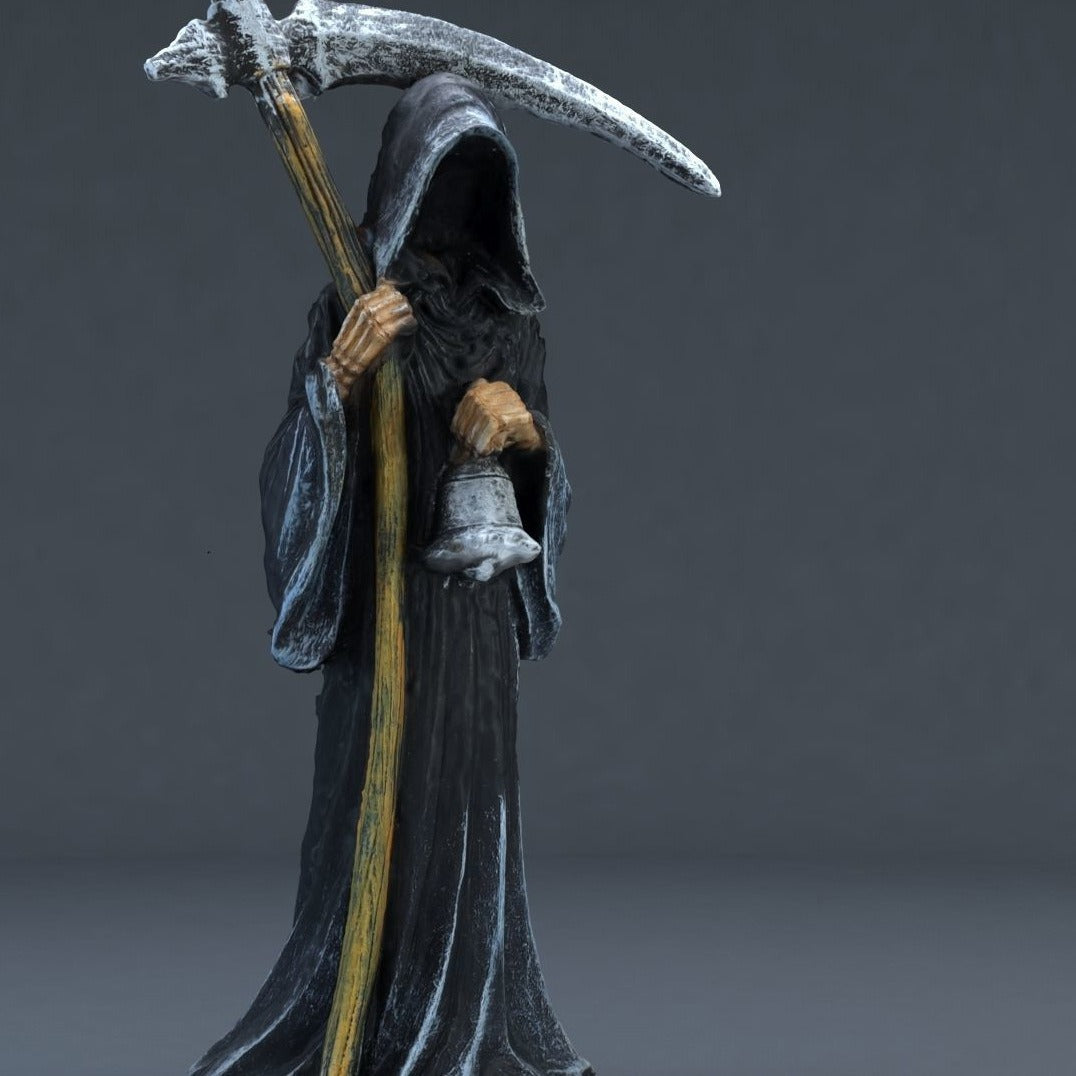 Grim Reaper Statue Gothic Resin Desktop Decor Ornament