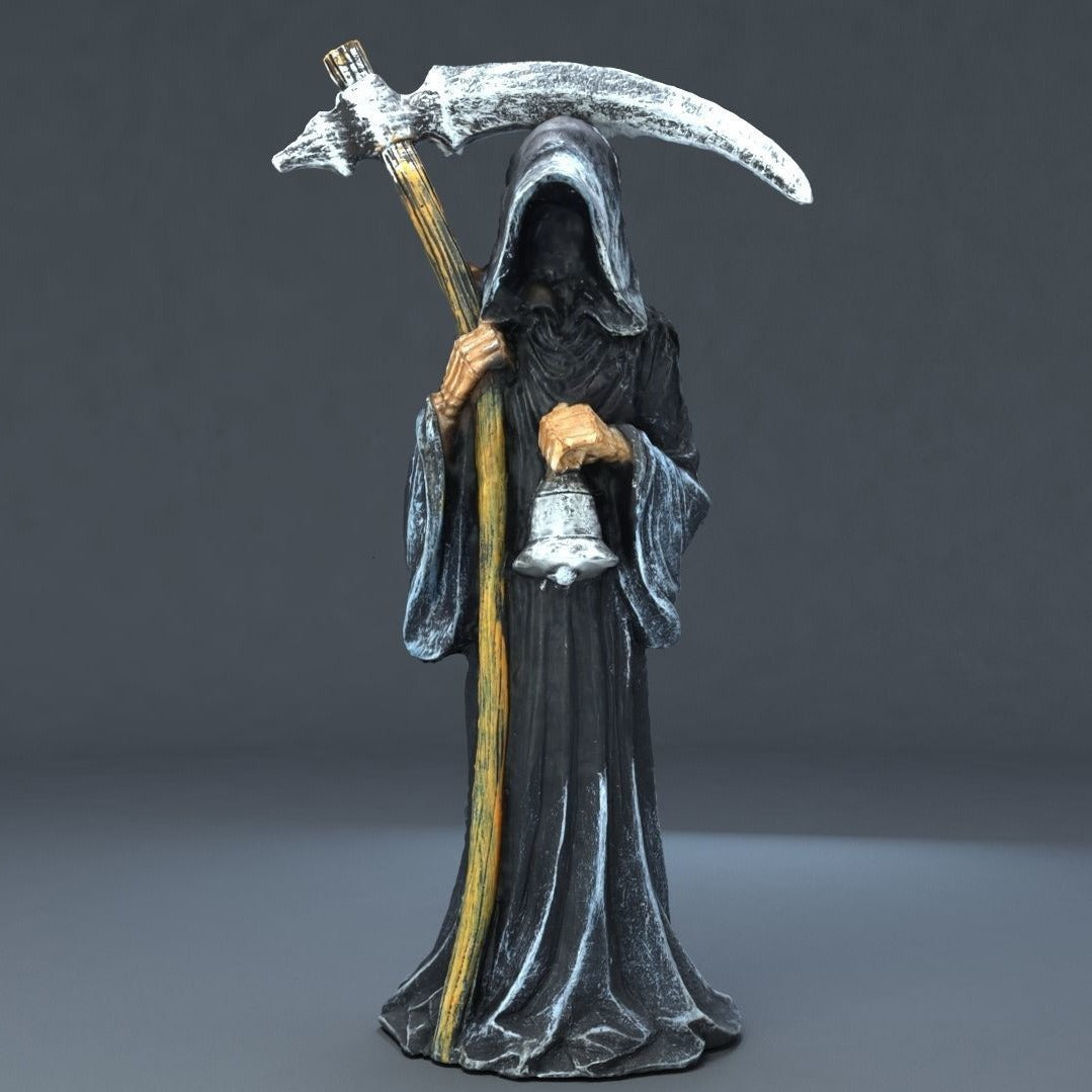 Grim Reaper Statue Gothic Resin Desktop Decor Ornament