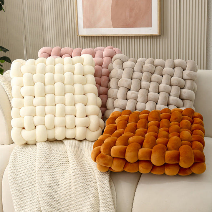Woven Seat Cushion for Plush, Cozy Textured Comfort