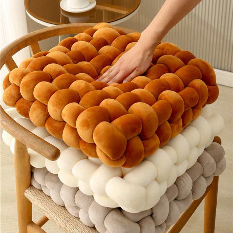 Woven Seat Cushion for Plush, Cozy Textured Comfort