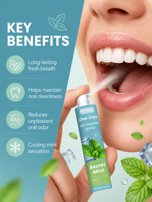 Secret Mint Breath Spray: Instant Freshness & Whiter Teeth