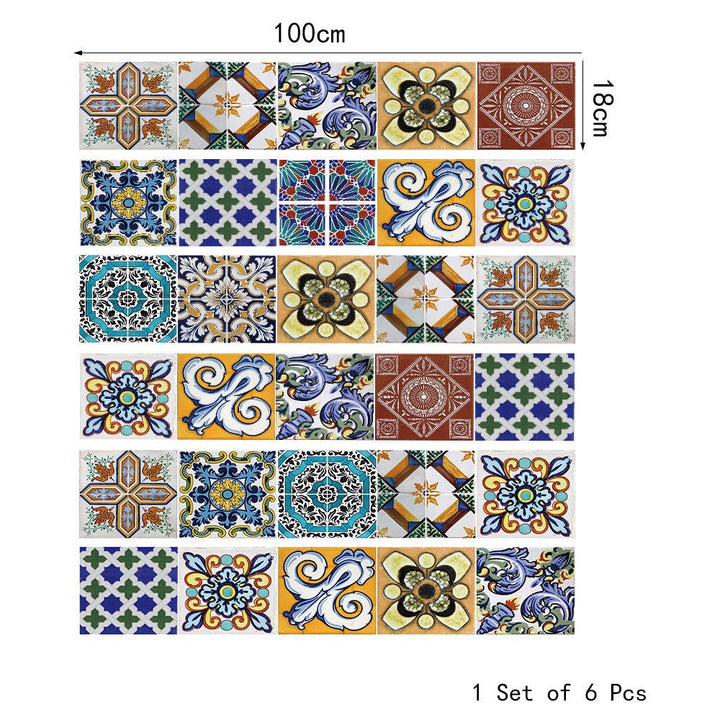 Self-Adhesive Stair Decals: Colorful Waterproof Tile Makeover