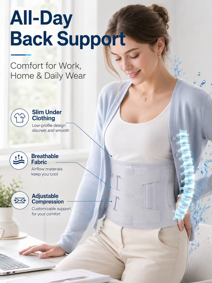 Heated Waist Support Brace — Bionic Spine & Lumbar Pain Relief