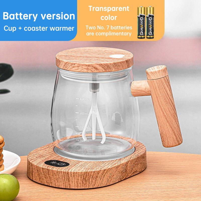 Self Stirring Coffee Mug with Heated Coaster, 400ml