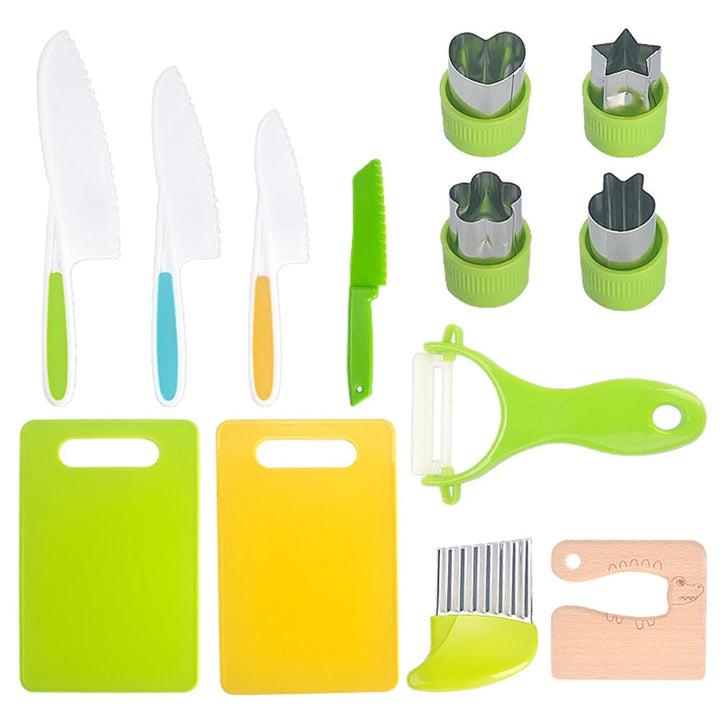 Kids Kitchen Knife Set for Safe Food Prep Learning