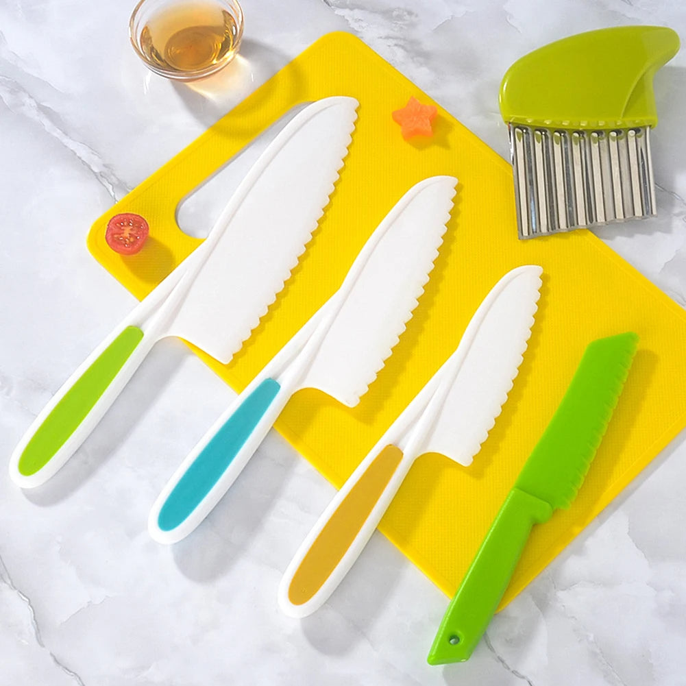 Kids Kitchen Knife Set for Safe Food Prep Learning