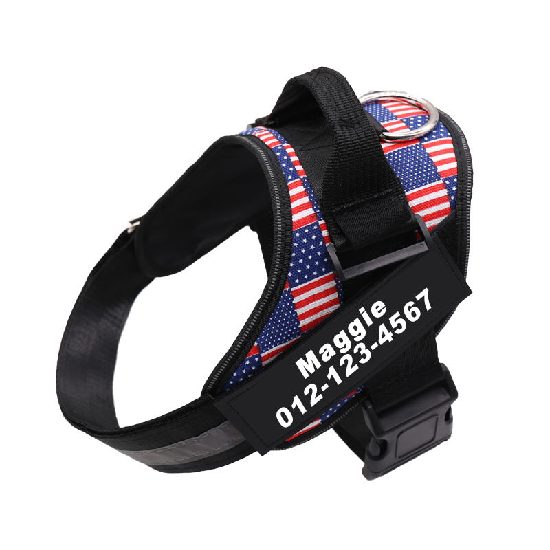 Service Dog Harness with Reflective ID Panels for Walks