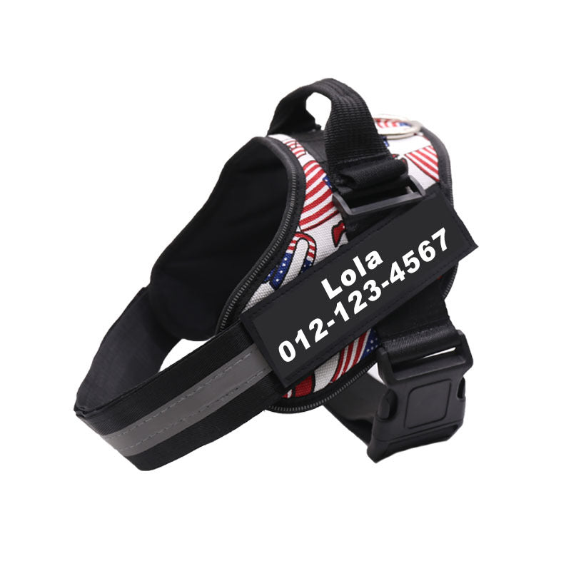 Service Dog Harness with Reflective ID Panels for Walks