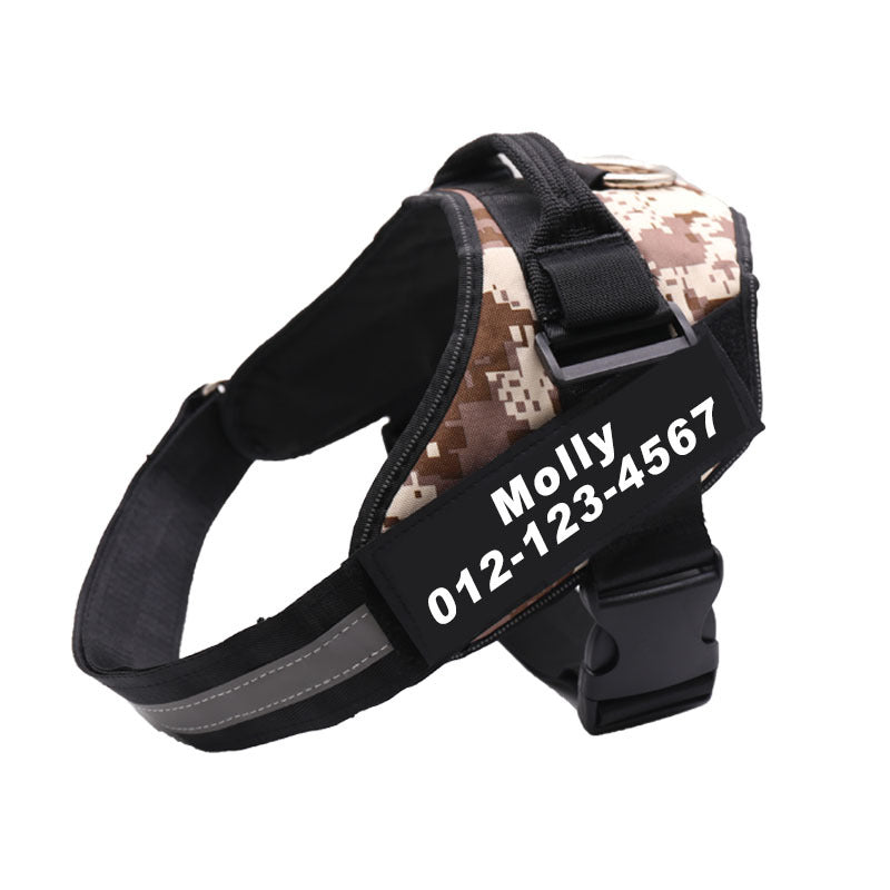 Service Dog Harness with Reflective ID Panels for Walks