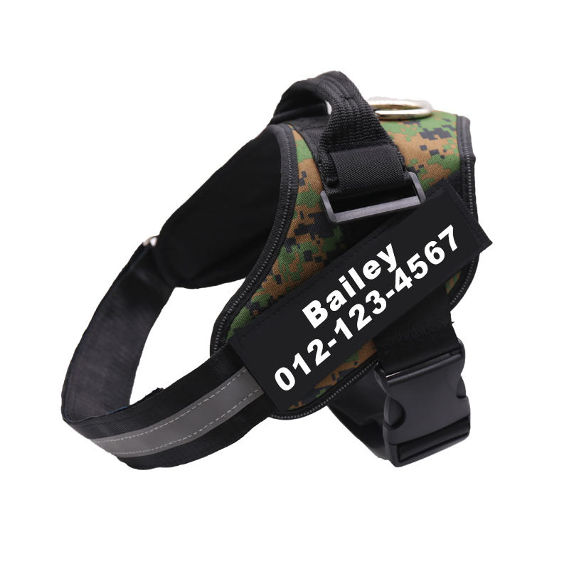 Service Dog Harness with Reflective ID Panels for Walks