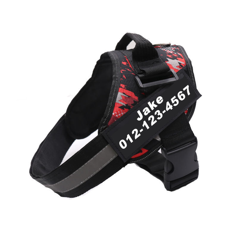 Service Dog Harness with Reflective ID Panels for Walks