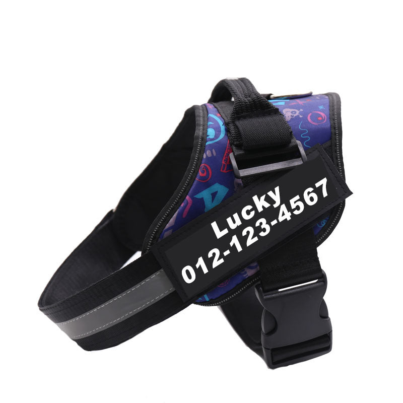 Service Dog Harness with Reflective ID Panels for Walks