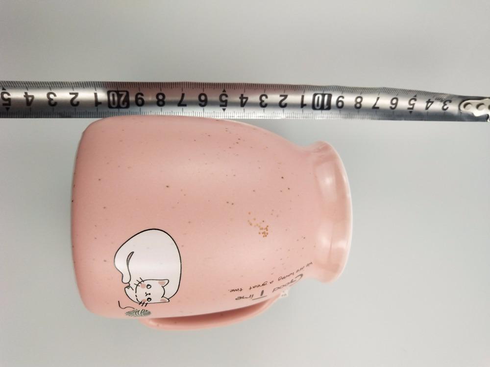Cute Cat Ceramic Mug with Bamboo Lid and Spoon Set